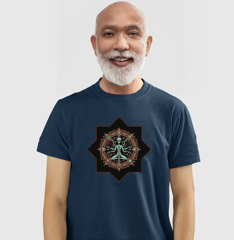 Camiseta BR00048 Alien Meditation V1
