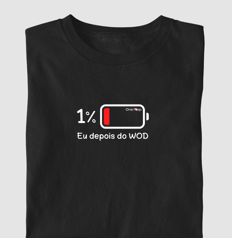 1% de bateria (Masc. e Fem.)