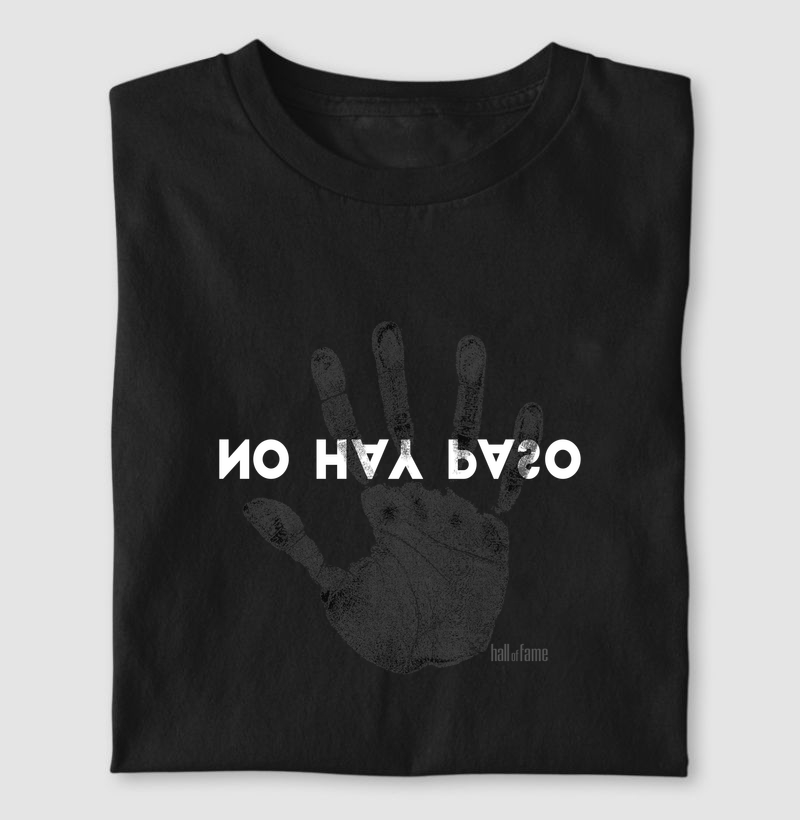 Camiseta estampada hall of fame preta - hand