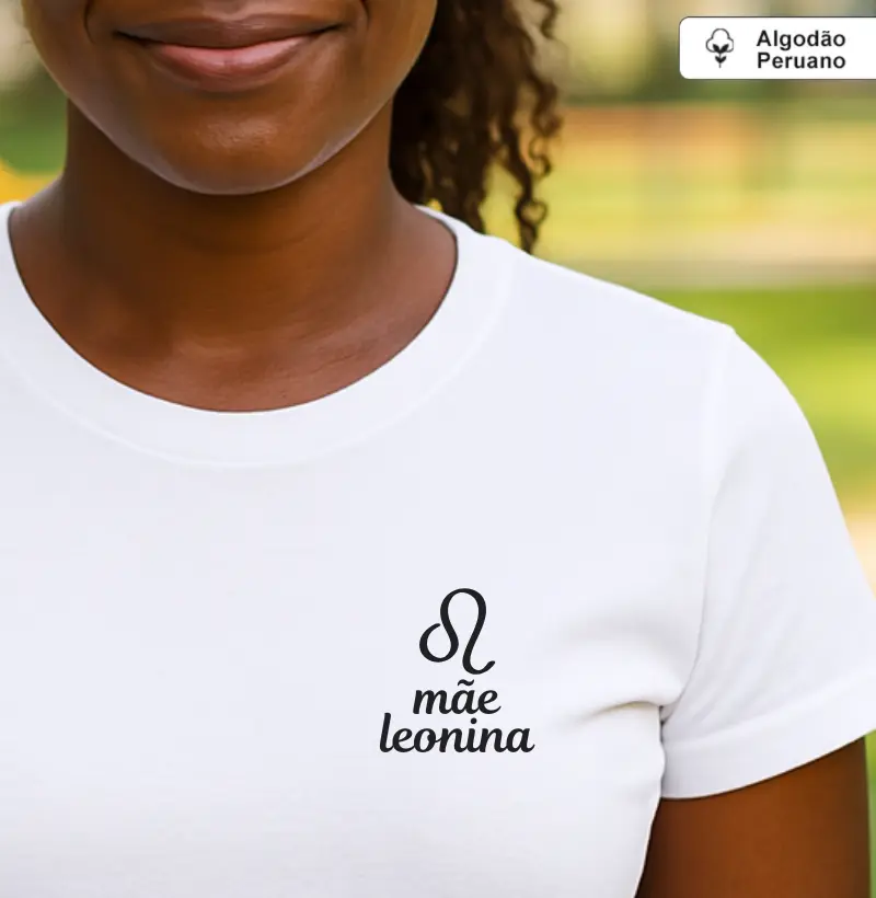 Mãe leonina (signos) (minimalista) (algodão peruano)