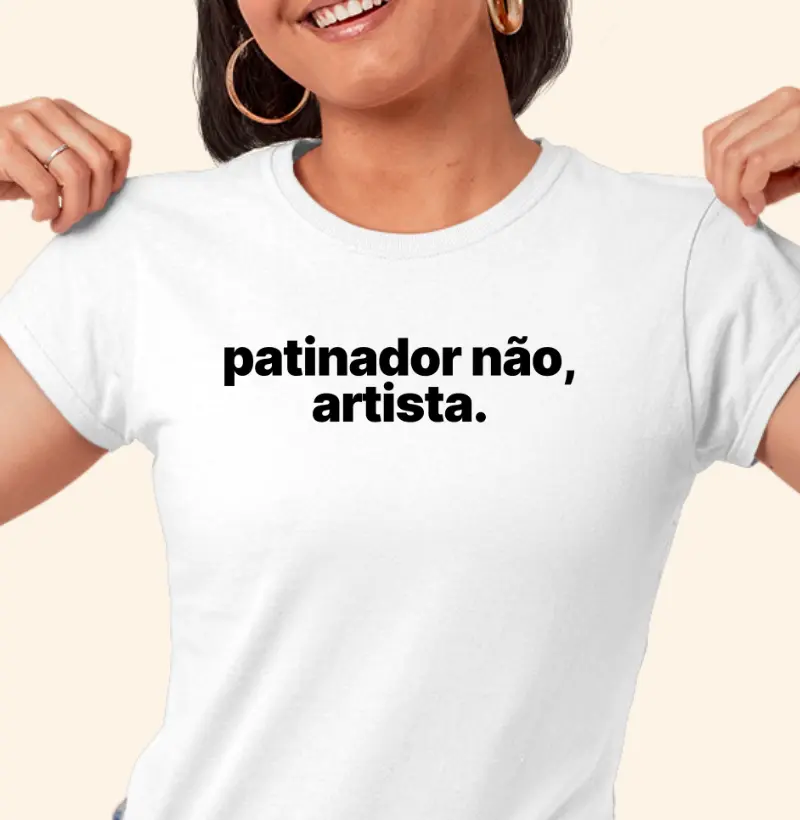 Patinador não, artista.