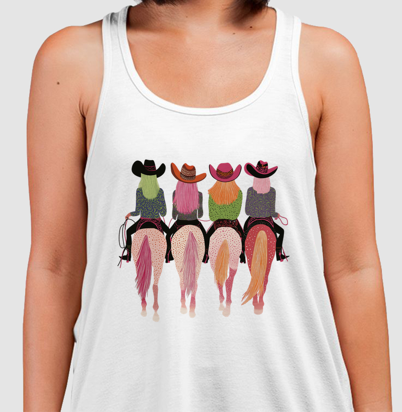 Cowgirls  Camiseta Regata Agromoda®