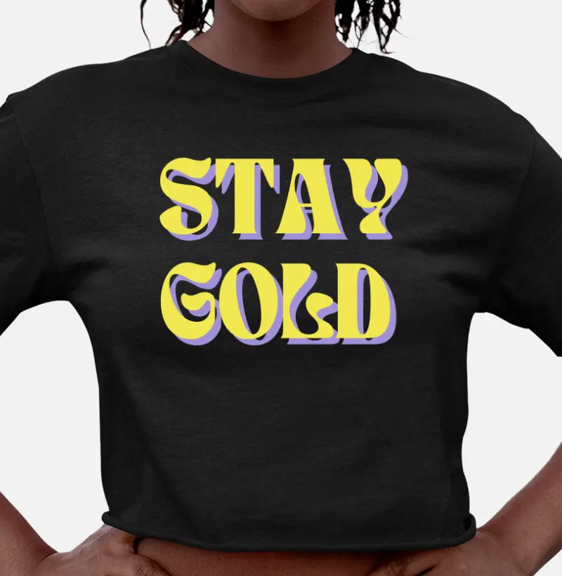 Stay Gold Roxo - Cropped