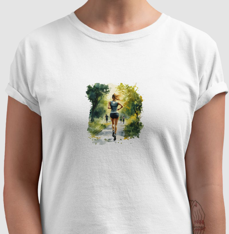 Camiseta corre na rua
