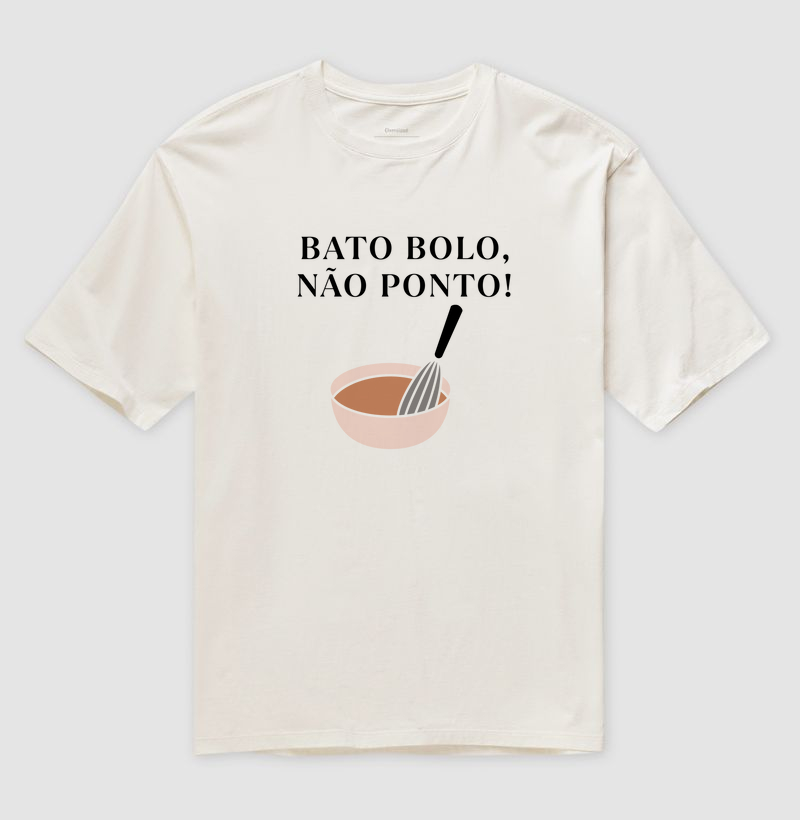 T-shirt bato bolo, não ponto