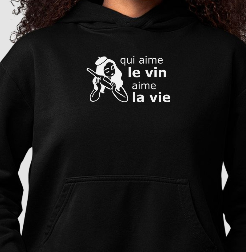 Qui ame le vin, ame la vie. - Femme