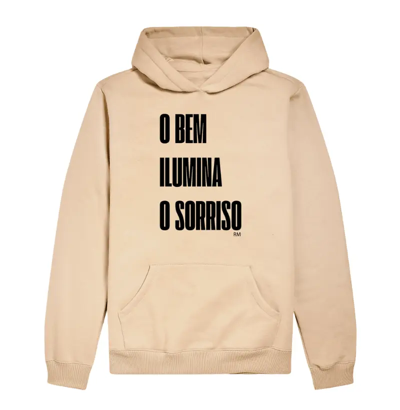 Moletom Slim Com Capuz - O Bem Ilumina o Sorriso