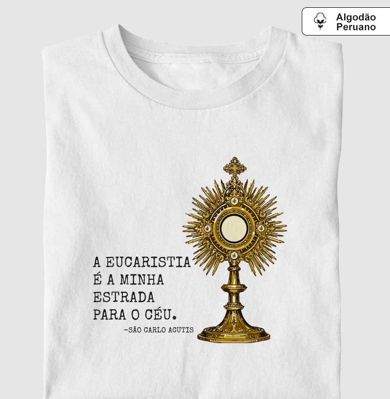 São Carlo Acustis - A Eucaristia - Algodão Peruano