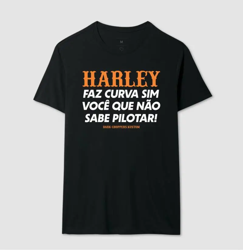 Harley faz curva