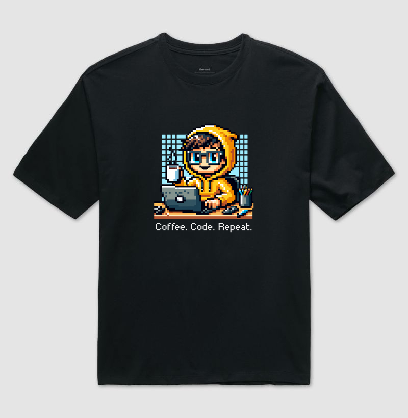 “Coffee. Code. Repeat.” – Pixel Dev Edition