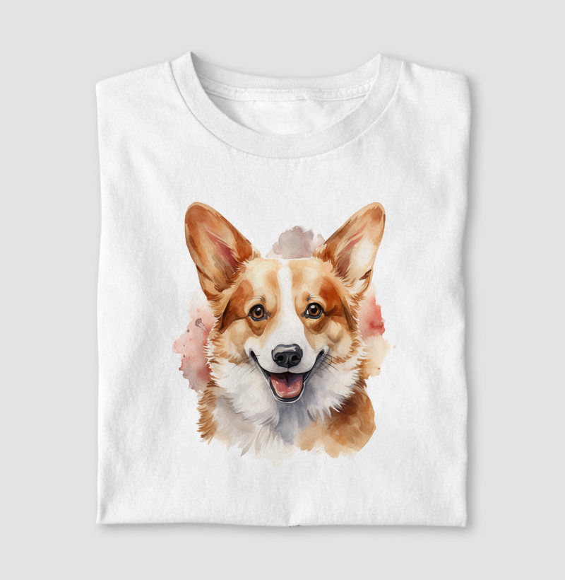 Pembroke Welsh Corgi aquarela
