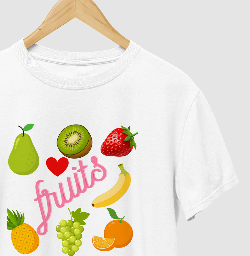 Camiseta/ T-shirt Frutas 