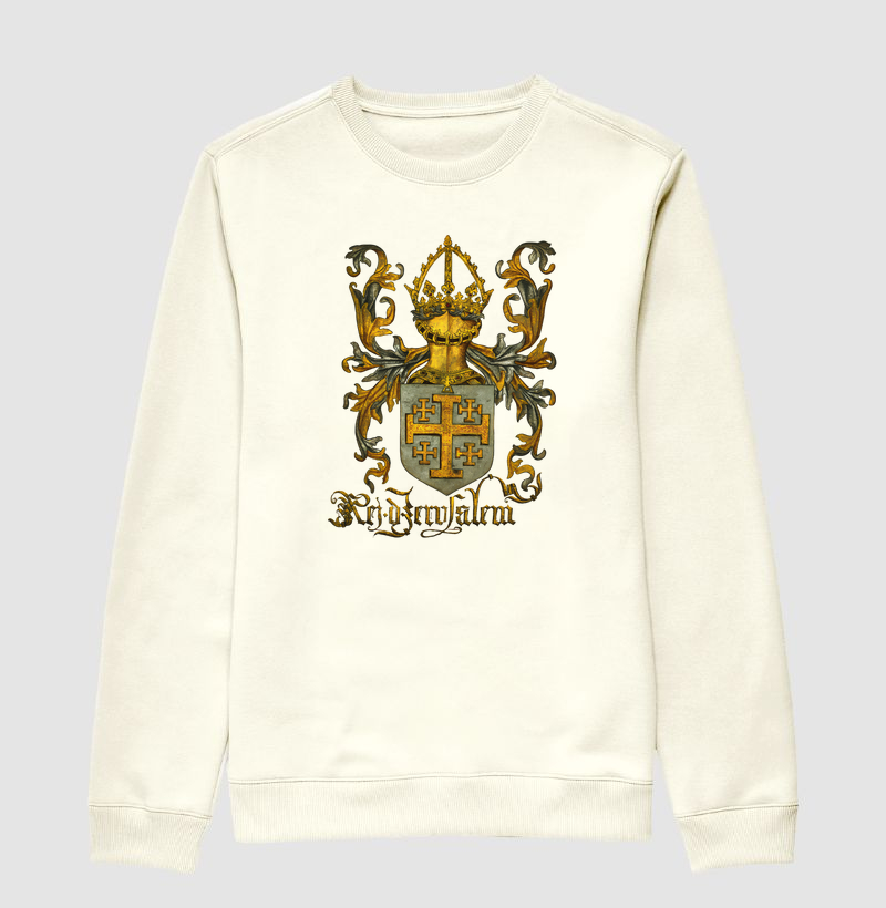 Suéter Moletom Brasão de Armas do Rei de Jerusalém (1099-1291)