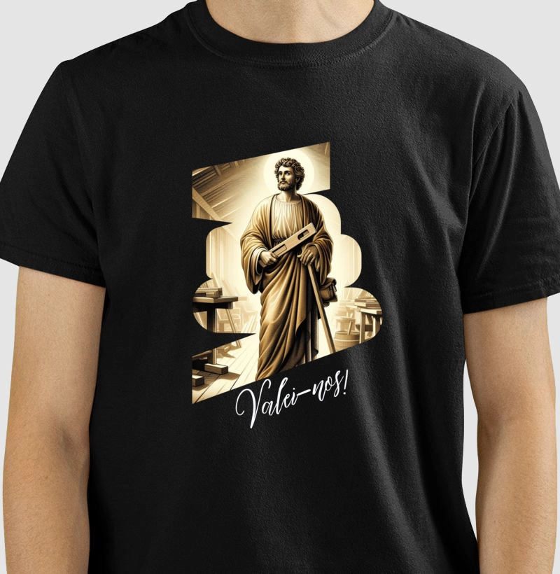 Camiseta Básica de Algodão " Valei-nos"