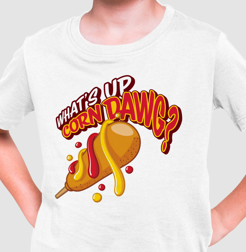 Camiseta Infantil Corn Dawg