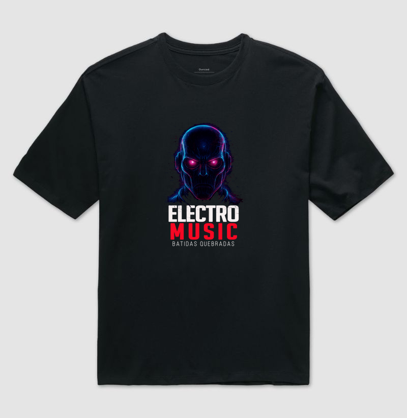 Camiseta Electro Music Batidas Quebradas