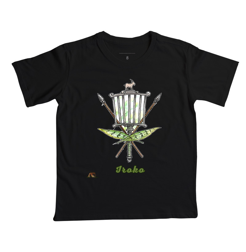 Camiseta Aruanda ê Armas de Iroko Força Ancestral em 100% Algodão
