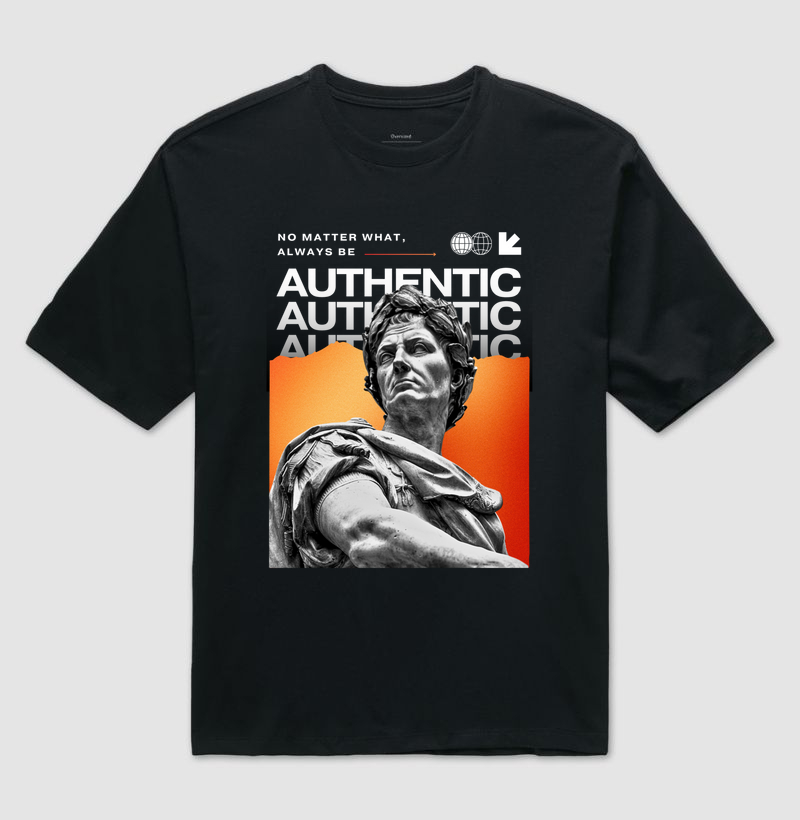 Camisa Unissex Oversized - Autêntico 