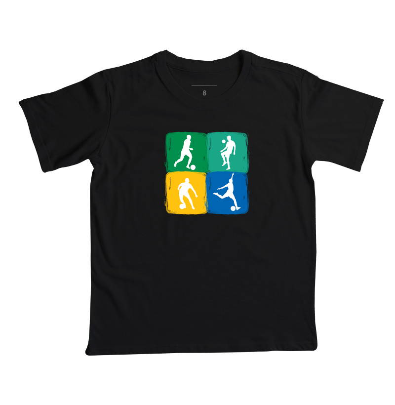 Camisa infantil - Futebol arte cor