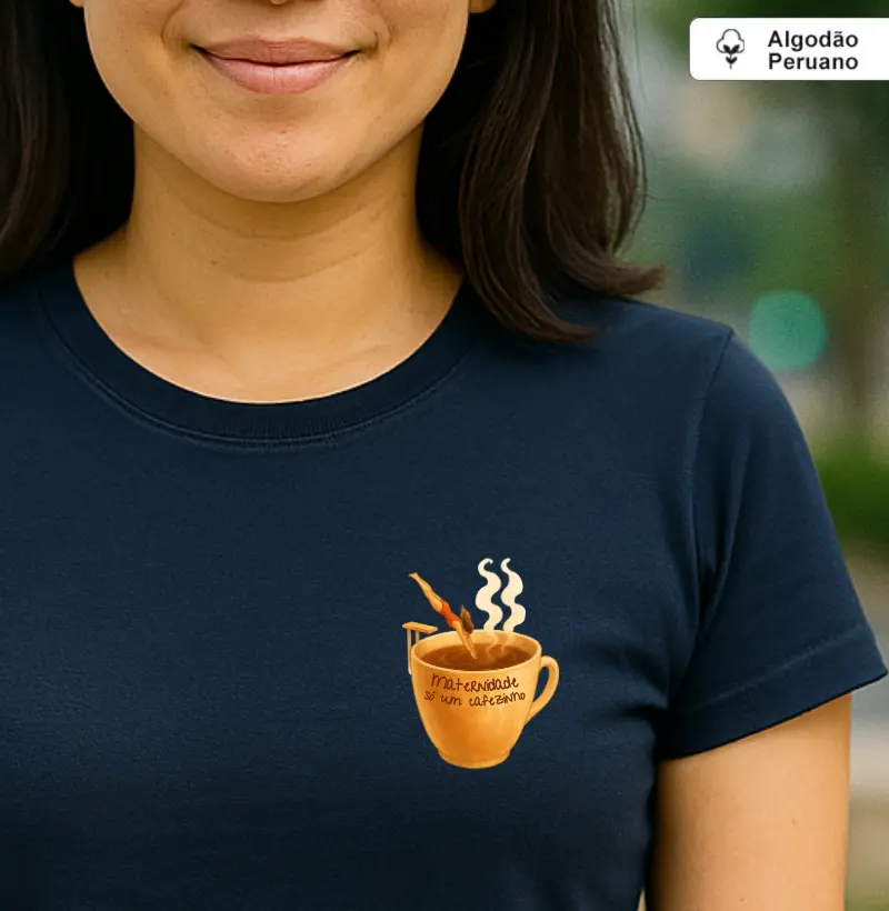 Maternidade: só um cafezinho (algodão peruano)