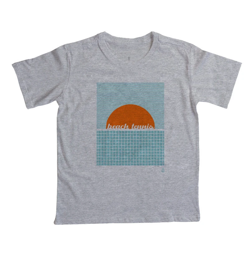 PÔR DO SOL_BEACH TENNIS_CAMISETA PARA OS FILHOTES_ÖTA