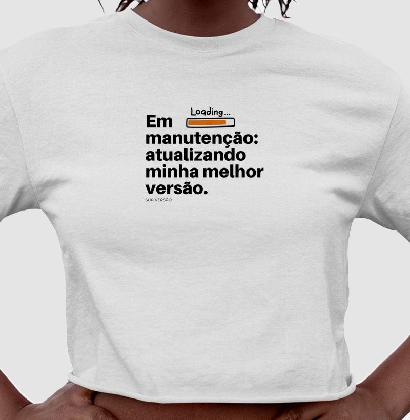 Cropped para quem está em manutenção para chegar na sua melhor versão