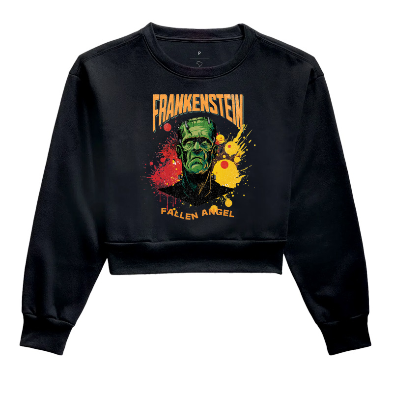 Cropped Moletom Frankenstein