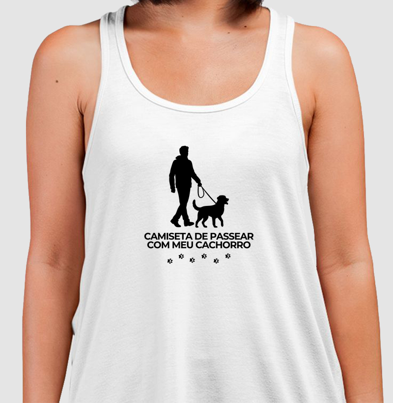 Camiseta de passear com meu cachorro