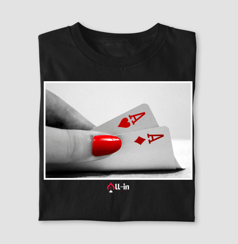 Camiseta "Aces - Queens of Poker"