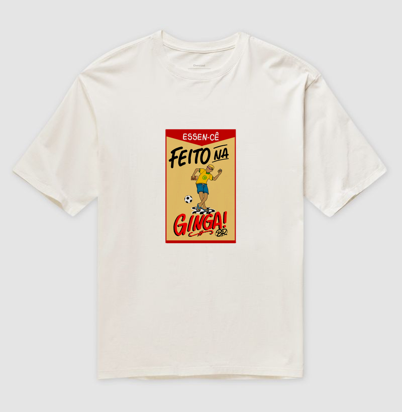 Camiseta oversized - coleção ''feito na ginga br'' 
