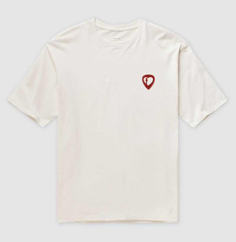 Oversized Plaheta Heart - Off White