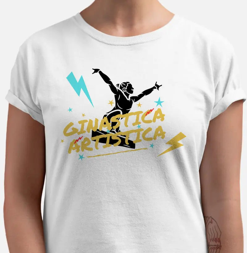 Camiseta Ginastica Artistica - Elegância em Movimento