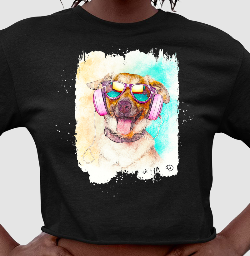 Music Dog Blue