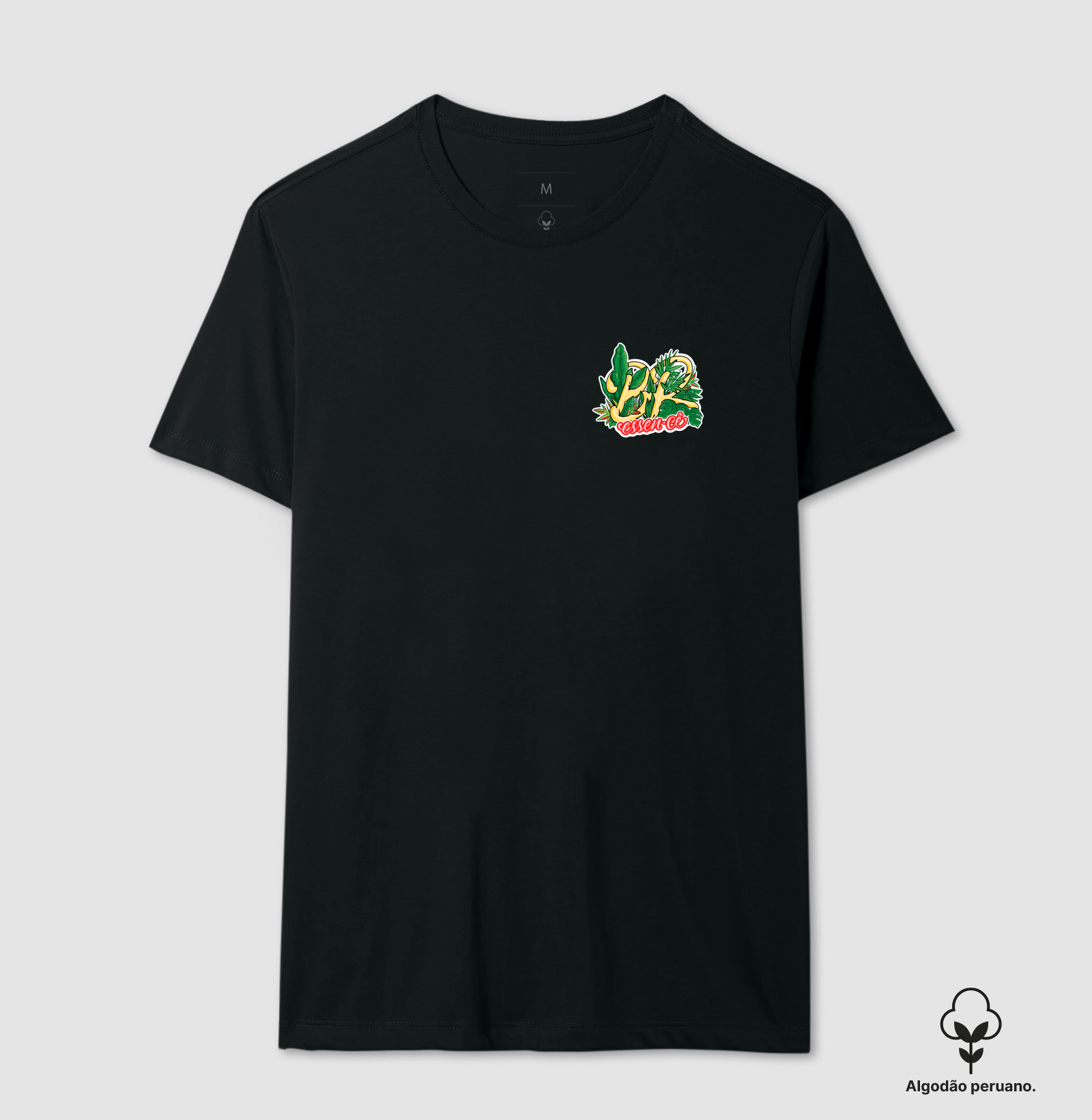 Camiseta algodão peruano - coleção ''Br essen-cê flora discreta''