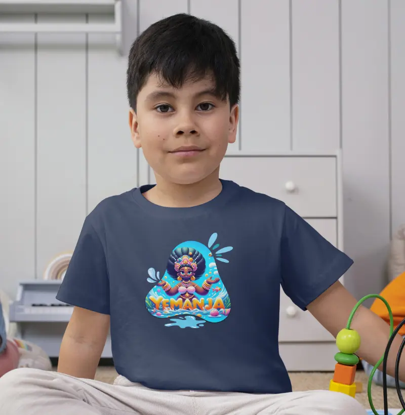 Camiseta Infantil 100% Algodão - Yemanjá