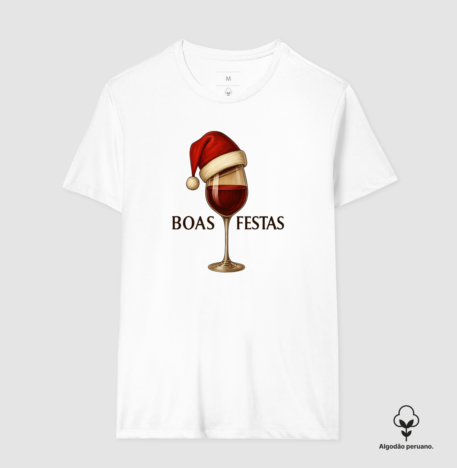 Camiseta Algodão Peruano - Boas Festas