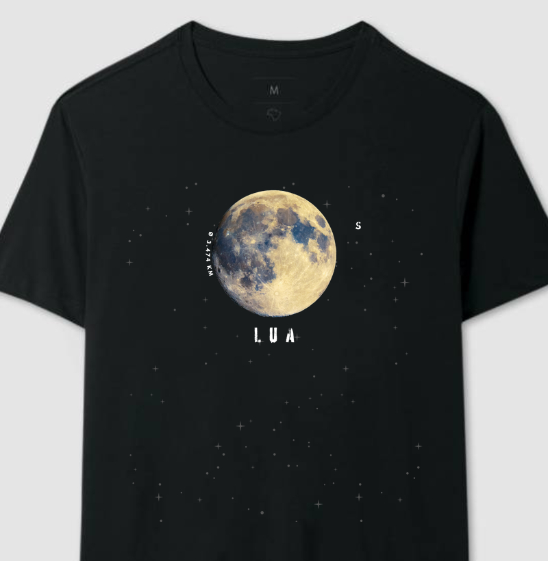 Lua, a Guardiã da Noite. Camiseta Supernova Estampada 