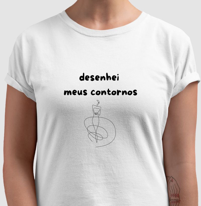 desenhei meus contornos
