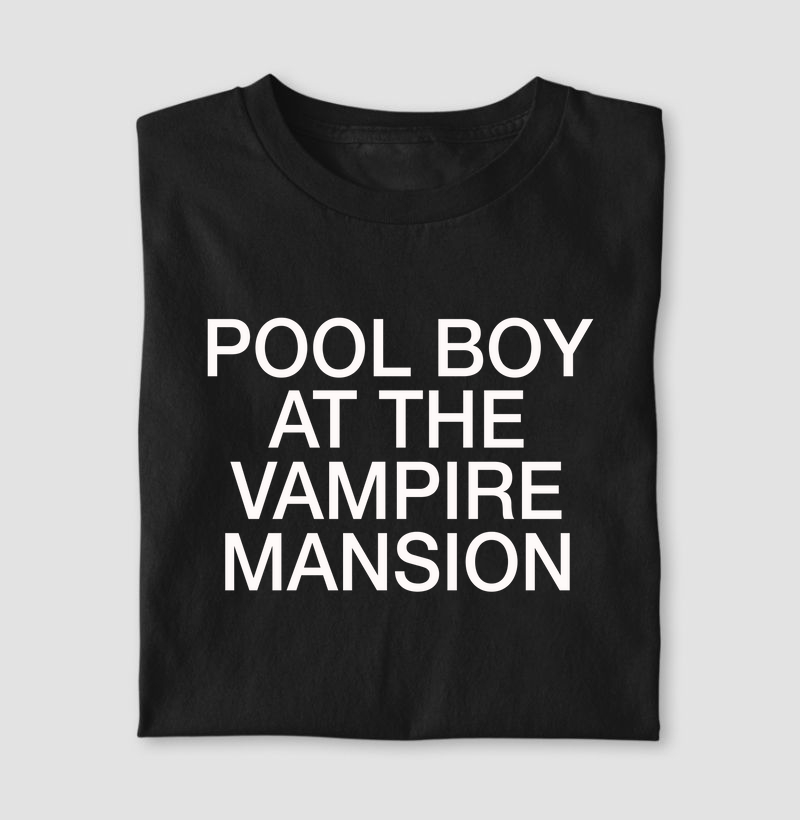 Pool Boy At The Vampire Mansion