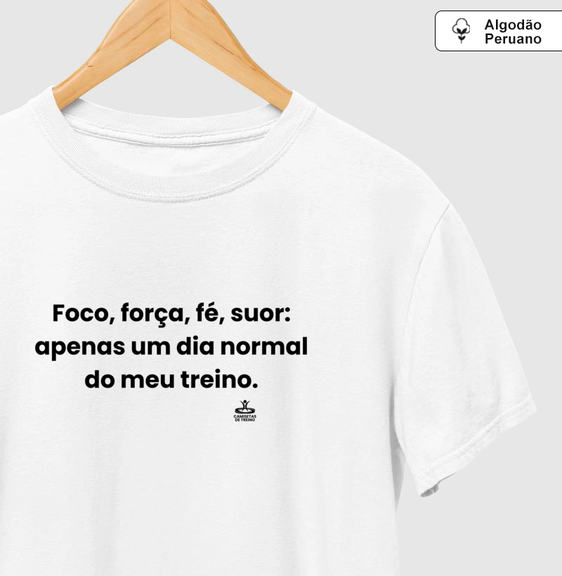 Foco, força, fé, suor: apenas um dia normal do meu treino.