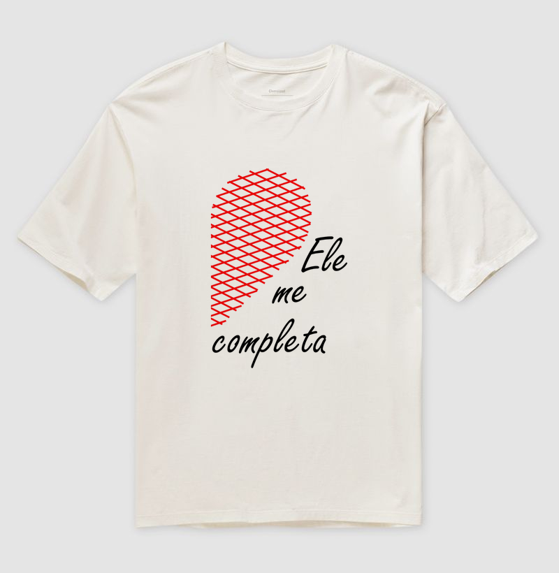 Ele Me Completa – Parte do Coração para Casal Apaixonado