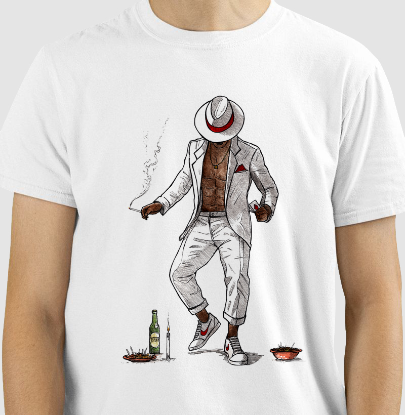 Camiseta Arte de Zé Pilintra 100% algodão