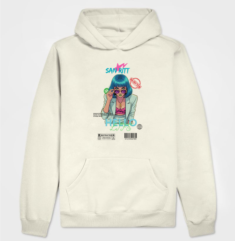 Hoodie Moletom S★R  HELLO LIFE  