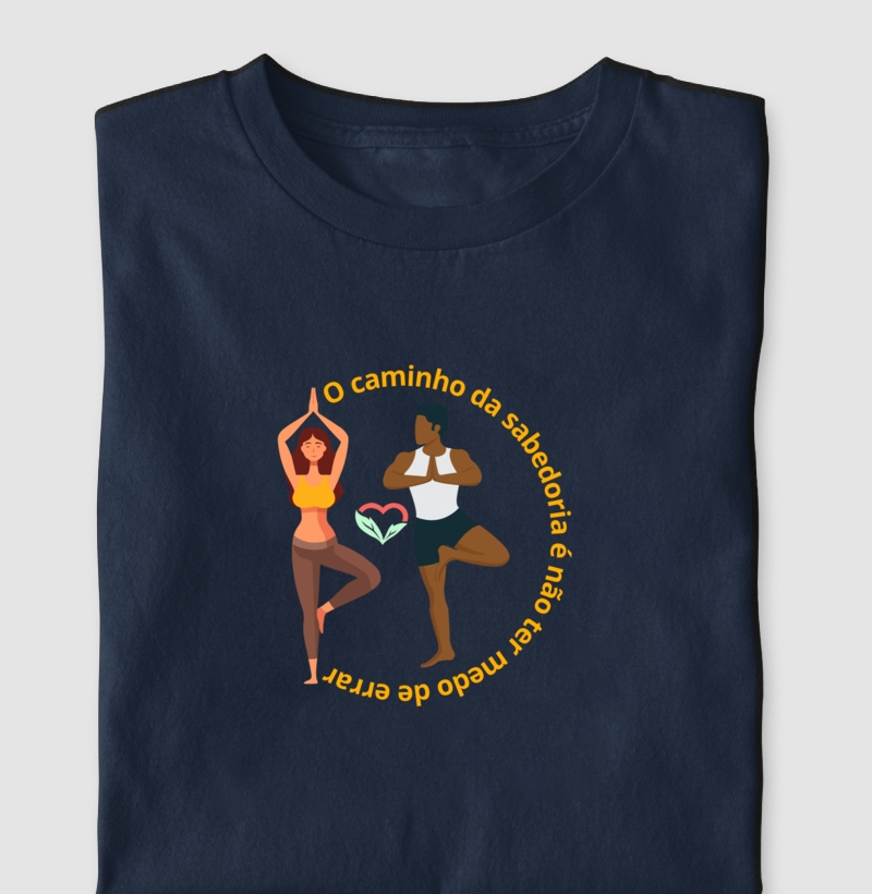 YOGA em Casal - camiseta