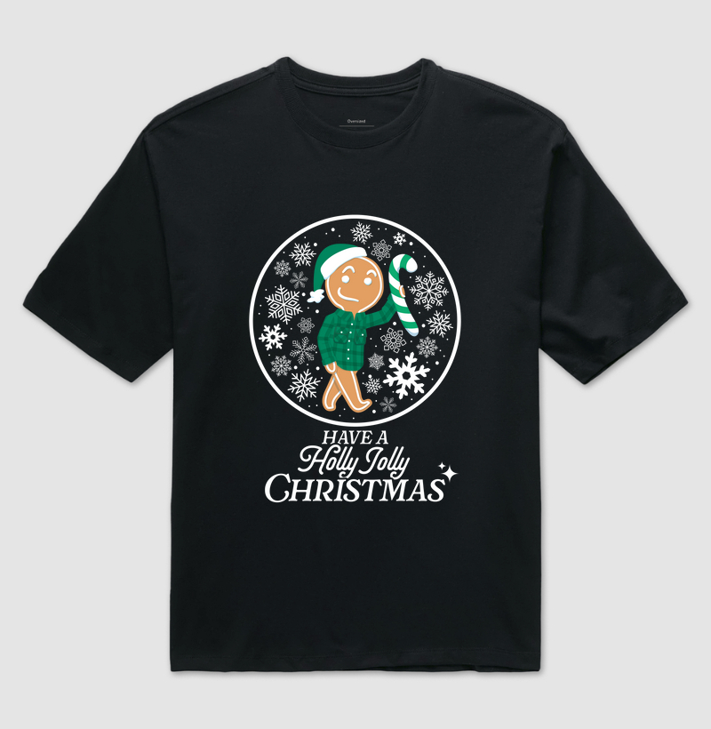 Camiseta Oversized Natal Cookie 2