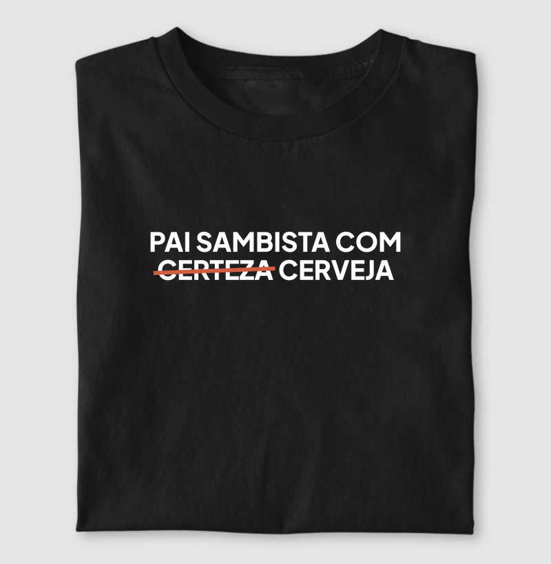Pai sambista com cerveja