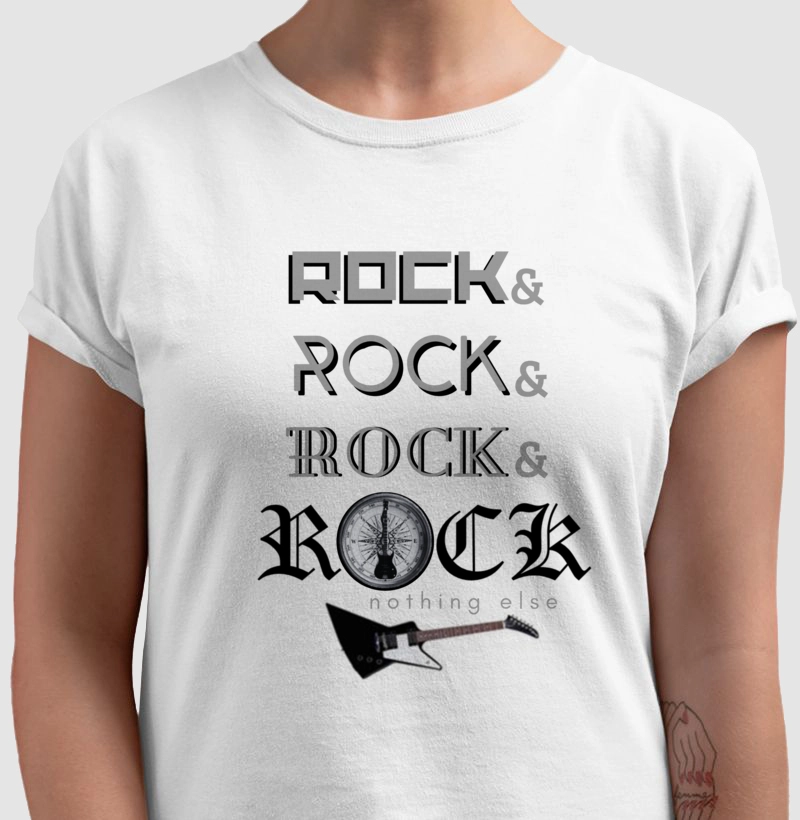 camiseta norteados pelo rock nothing else