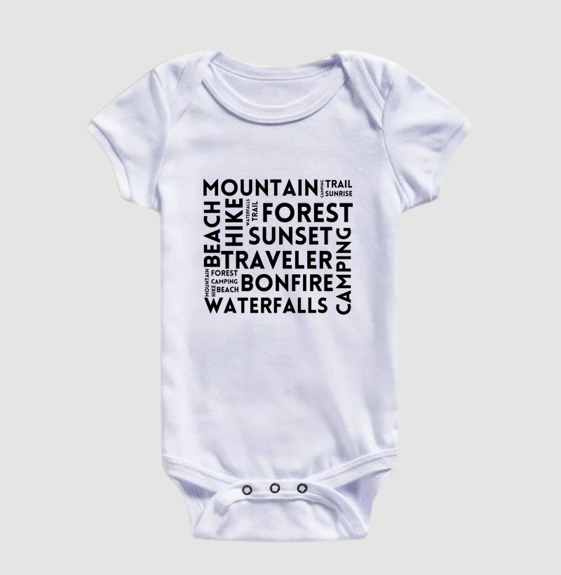 Mountain, hike and trail - tag cloud