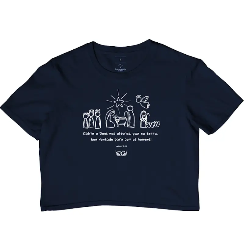 Croped de Natal Glória a Deus nas alturas
