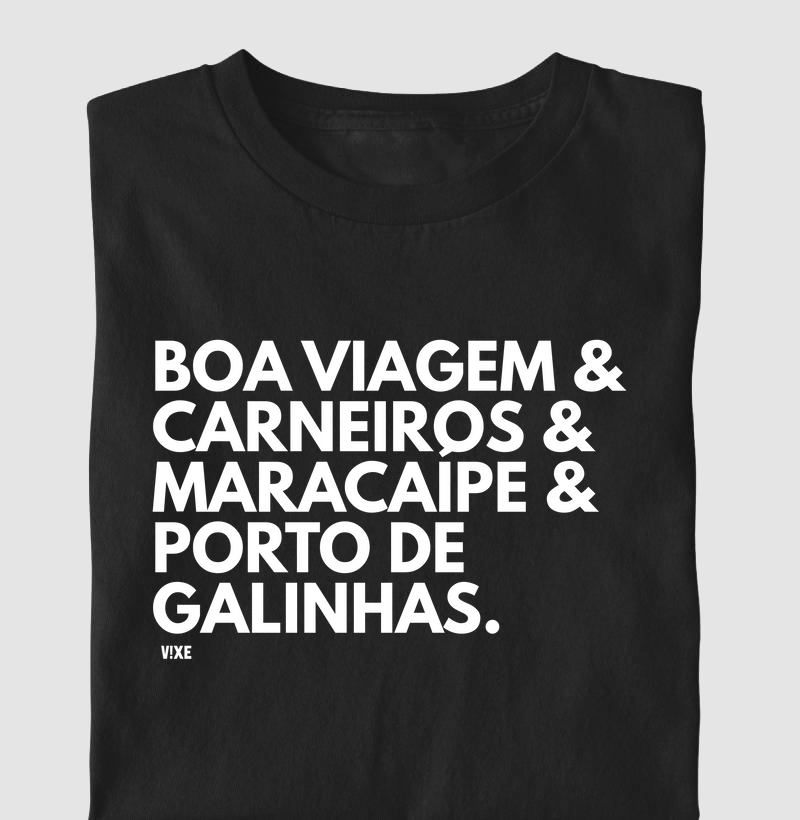 Camiseta Praias de Pernambuco